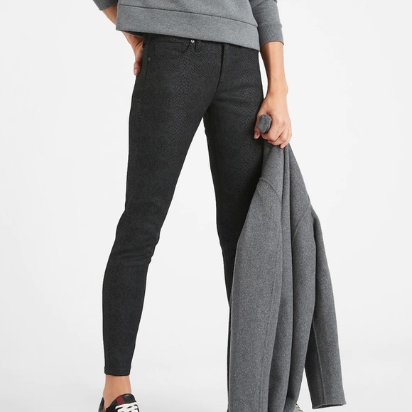 Banana Republic Mid Rise Skinny Snake Print Jean - Picture 3 of 12